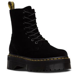 jason velvet platform boot